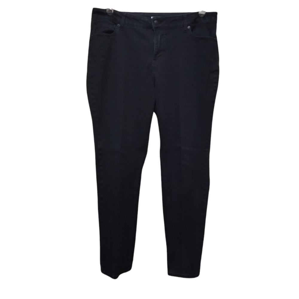 Women's Westport Black Straight Leg Jeans, Size 14